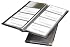 Rolodex 67473 Rolodex Stitched Faux Leather Business Card Book, 96-Card Cap, 4-5/8x9-7/8, BK