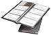 Rolodex 67473 Rolodex Stitched Faux Leather Business Card Book, 96-Card Cap, 4-5/8x9-7/8, BK