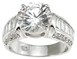 925 Sterling Silver Brilliant Cut CZ Ring