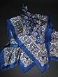 Large Scarf 36'' Prehispanicate in Navy