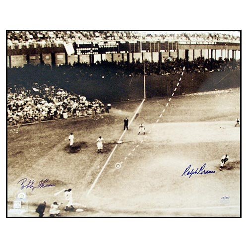 Steiner San Francisco Giants Branca/Thomson Dotted Line 8 X 10 Signed Photo