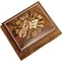Traditional Italian Violin Musical Jewelry Box Plays "Fur Elise"