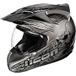 Icon Etched Men's Variant Street Motorcycle Helmet - Black