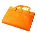 Beach/Picnic Mat w/ Inflatable Pillow - Orange Yellow Basanti Stripe
