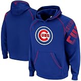 MLB adidas Chicago Cubs Youth Home Run Pullover Hoodie - Royal Blue (X-Large)
