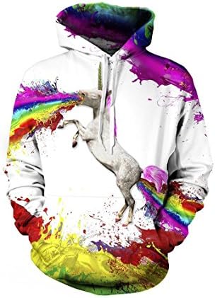 MapleClan Fashion 3D Animal Printed Galaxy Pullover Hoodie YDM012 - Large