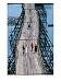 People Walking on Wooden Bridge Joining Hilltribe Villages to Mainland, Kanchanaburi, Thailand Photographic Poster Print by Bill Wassman, 12x16