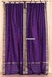Indo PurpleTie Top Sari Sheer Curtain (43 in. x 84 in.)