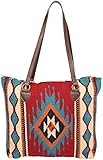 Large Tote Bag, Southwest and Native American Designs on Hand-woven Wool