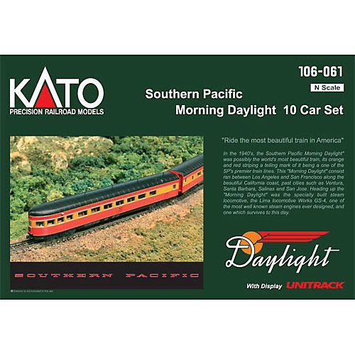 N Passenger Car Set, SP/Morning Daylight (10)