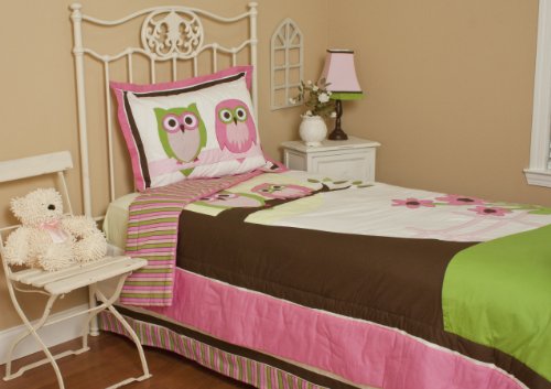 Pam Grace Creations Twin Bedding Set, Sweet Dream Owls Pam Grace Creations Twin Bedding Set, Sweet Dream Owls