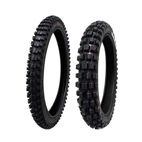 TIRE SET: Front 80/100-21 Rear 100/90-19 Dirt Bike Off Road
