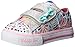 Skechers Kids Twinkle Toes Shuffles Sweet Steps Light-Up Sneaker,Pink/Multi,11 M US Toddler
