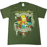 Simpsons Bart I Do What I Want When I Want Men's T-Shirt