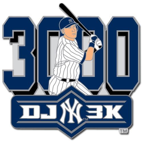 New York Yankees #2 Derek Jeter 3000 Hits Swing Collectible Pin ()