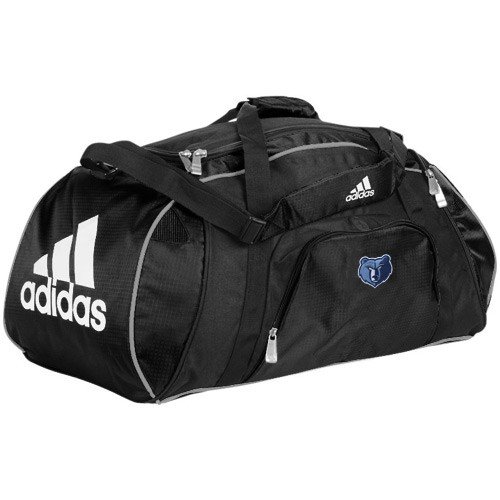 NBA adidas Memphis Grizzlies Black Team Logo Gym Duffel Bag
