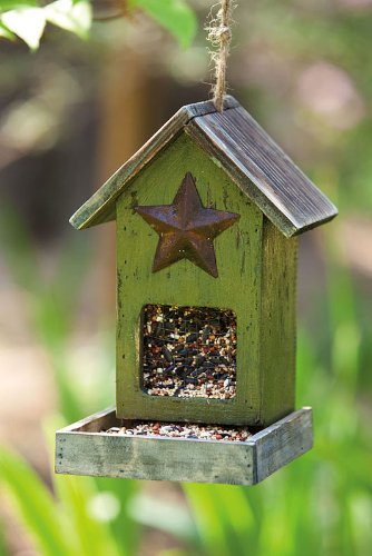 Star Wooden Bird Feeder