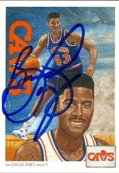 Brad Daugherty Autographed/Hand Signed Basketball Card (Cleveland Cavaliers) 1991 Upper Deck Collect