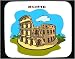 Decorated Mouse Pad with Rome, Italy, travel, ruins, Colessium