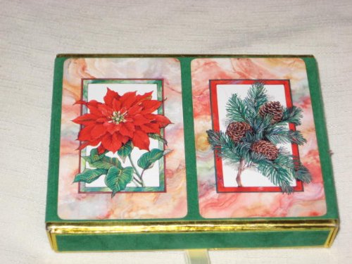 Vintage Playing Cards - Christmas Holiday Double Deck Playing Cards - Printed In Spain