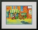 Mickey Mouse and Pluto Walt Disney Limited Edition Animation Cel, Mr. Mouse Takes a Trip, Framed