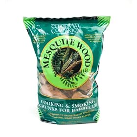 Charcoal Companion CC6024 Mesquite Cooking and Smoking Wood Chunks, 6-Pound Bag