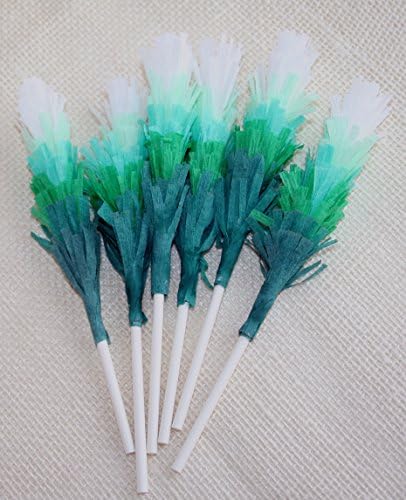 Ombre Green Fringe Toppers