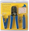 DataShark 70016 Network Bundle with Universal Stripper, All-in-One Data/Phone Tool, Non-Impact 110 Punchdown tool, and 10 RJ11 Plugs