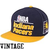 Indiana Pacer Hat : Mitchell & Ness Indiana Pacers Hardwood Classics Media Day Snapback Hat - Navy Blue
