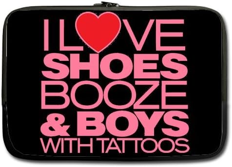 Shoes Booze And Boys With Tattoos Computer sleeve Custom Sleeve For Macbook Pro 13 Inch (Twin Sides)