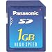 Panasonic 1GB High Speed SD Memory Card ( RPSDQ01GU1A )