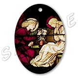 Annunciation By Burne-Jones Christmas Ornament