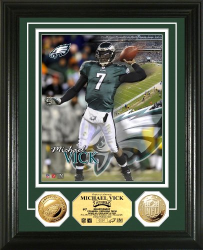 NFL Philadelphia Eagles Michael Vick 24KT Gold Coin Photo Mint
