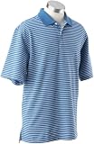 Ashworth Men's Stripe Pique Short Sleeve Knit Shirt
