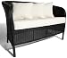 Outdoor Living : Strathwood Bahia Resin Wicker 2-Seater Bench with Cushion