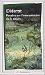 Pens�es sur l'interpr�tation de la nature