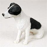 Jack Russell Terrier, Smooth Coat, Black/White Original Dog Figurine (4in-5in)