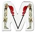 Knights & Dragons Wooden Letter - M