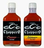Orange County Choppers Habanero Hot Sauce and Cayenne Hot Sauce Flask Gift Box