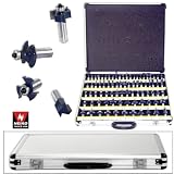 513YDz5z5VL. SL160  New 80 PC 1/2 Shank Tungsten Carbide Router Bit Set Industrial Grade 3 Blade Bits