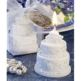 Cinderella Wedding Cake Candle Favor