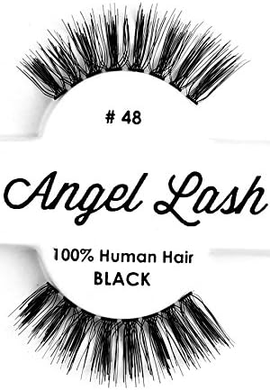 Angel Lash #48-6pairs + Free Glue (Natural Eyelashes)