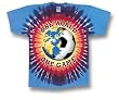 Sunburst Tye Dyed One World Soccer T Shirt
