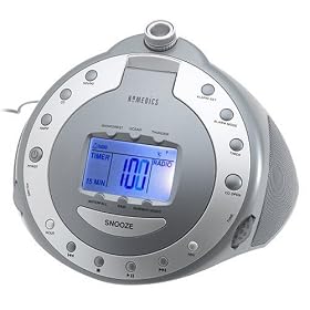HoMedics SS-6000 Sound Machine with CD, Atomic Clock Radio and Time Projection