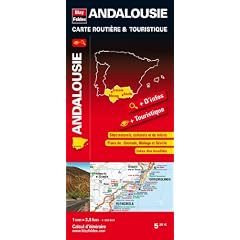 Andalousie (Espagne), carte r�gionale, routi�re & touristique
