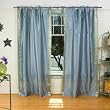Indo Gray Tie Top Sari Sheer Curtain (43 in. x 84 in.)