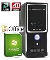 PC - CSL Sprint H5757 (Quad) - Multimedia QuadCore! PC-System mit AMD Athlon II X4 640 4x 3000 MHz, 1000GB SATA, 8192MB DDR3, Radeon HD 5450, DVD-RW, CardReader, 5.1 Sound, GigLAN, Windows 7 Home Premium, Office 2010