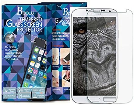 Bpow tempered glass screen protector for samsung galaxy s4