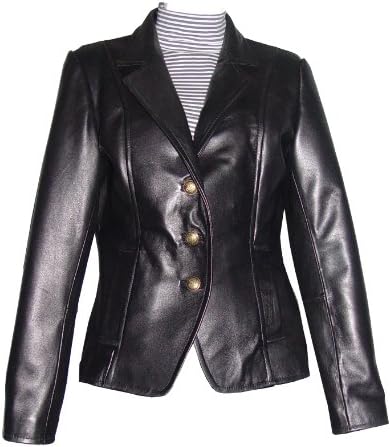 Nettailor Women 4059 Basic Leather Short Blazer Polyester Lining