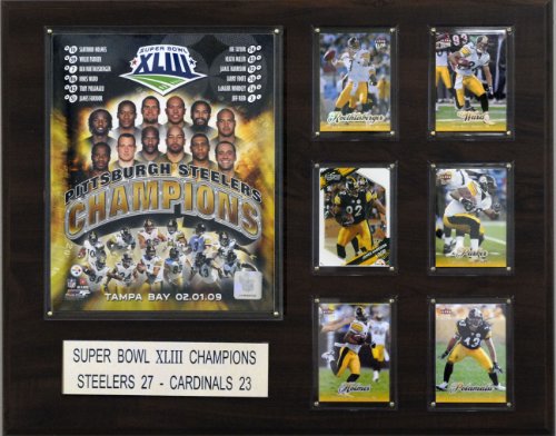 NFL Pittsburgh Steelers Super Bowl XLIII Champions Plaque